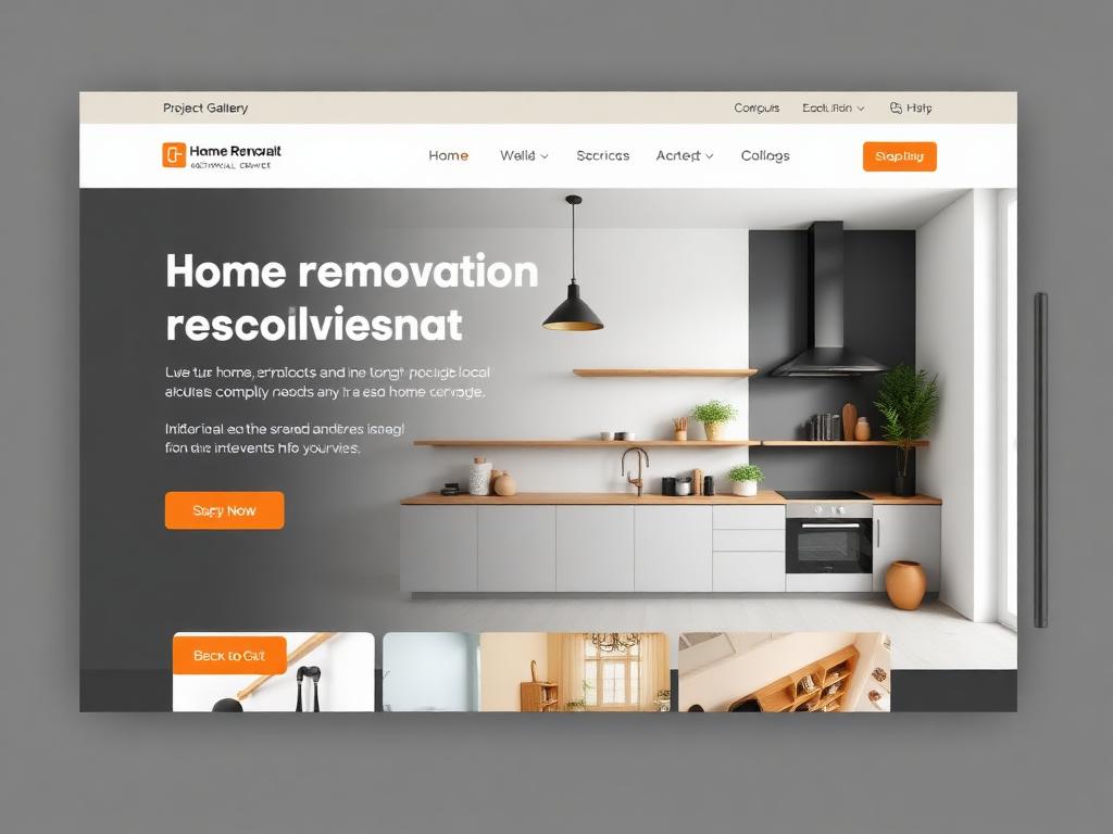Modelo de site para Reformas Alpha